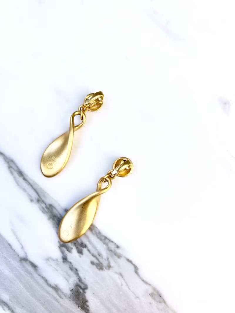 Vintage Ralph Lauren Gold Drop Earrings