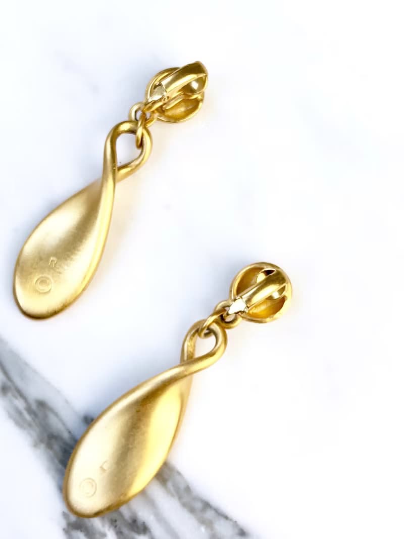 Vintage Ralph Lauren Gold Drop Earrings