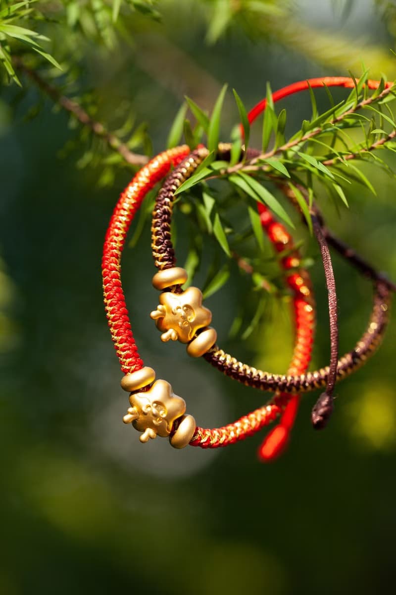 萬事星龍好運手鏈龍年紅繩手鏈本命年吉祥手繩情侶款