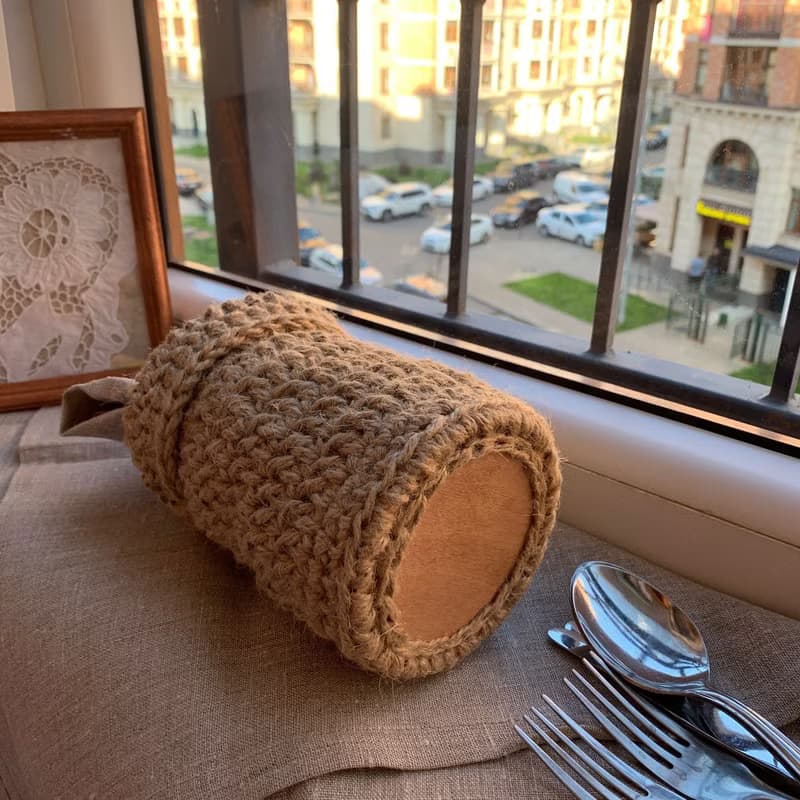 钩针编织北欧风格小篮子