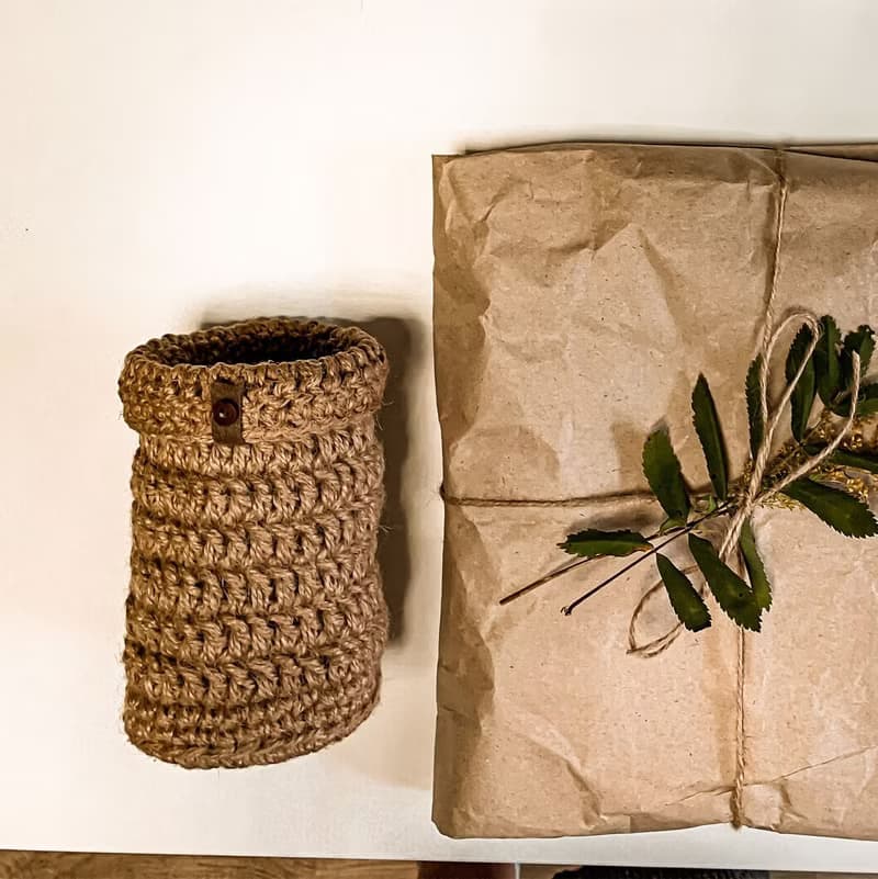 钩针编织北欧风格小篮子