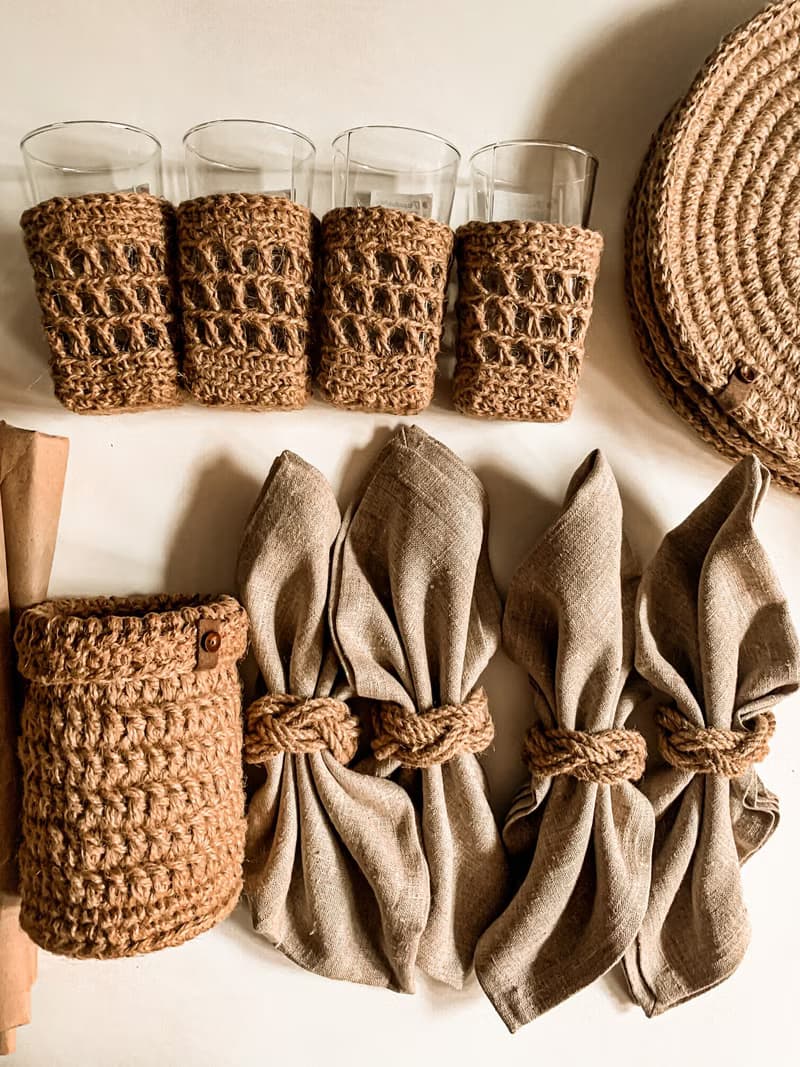 钩针编织北欧风格小篮子