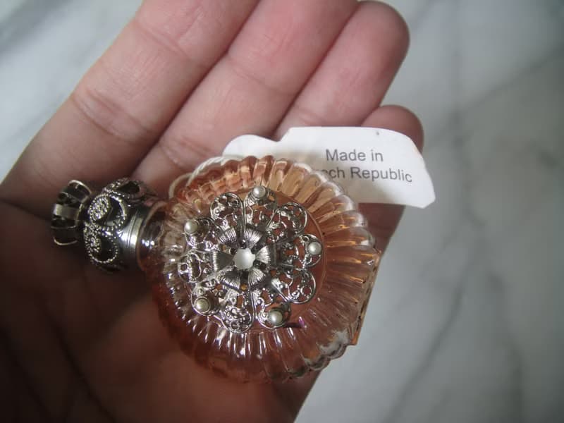 【老時光 OLD-TIME】早期捷克精緻手工製作隨身香水瓶#46