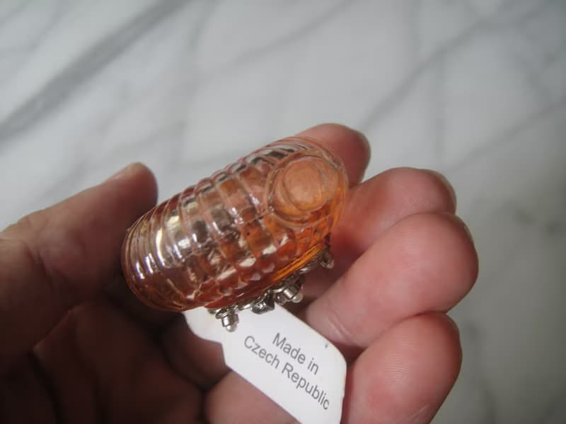 【老時光 OLD-TIME】早期捷克精緻手工製作隨身香水瓶#46