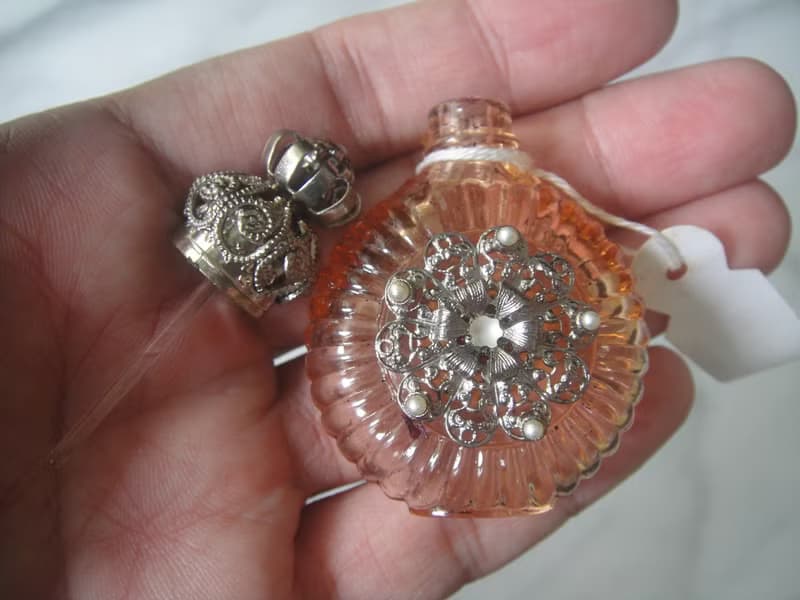 【老時光 OLD-TIME】早期捷克精緻手工製作隨身香水瓶#46