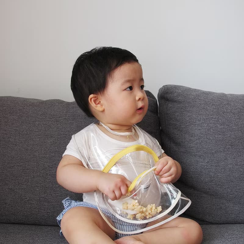 CLARECHEN_點心圍兜_透明碗款_2025新色_摩卡色