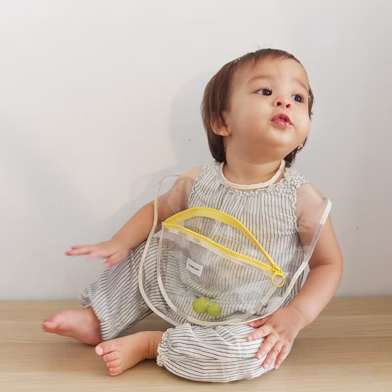 CLARECHEN_點心圍兜_透明碗款_2025新色_摩卡色