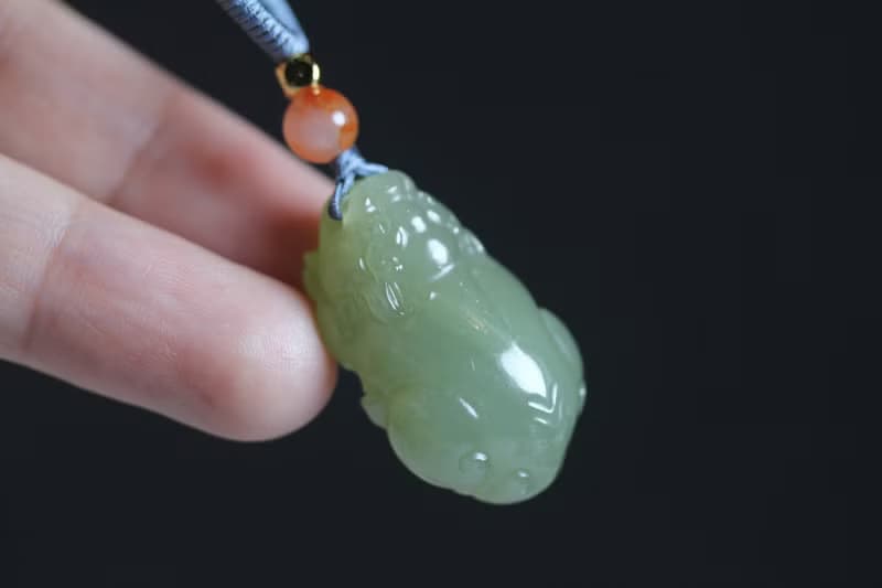 【貔貅】天然和田玉項鏈/招財吊墜/神獸瑞獸掛件玉珮/男女情侶款