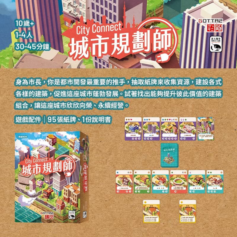 【新天鵝堡桌遊】城市規劃師