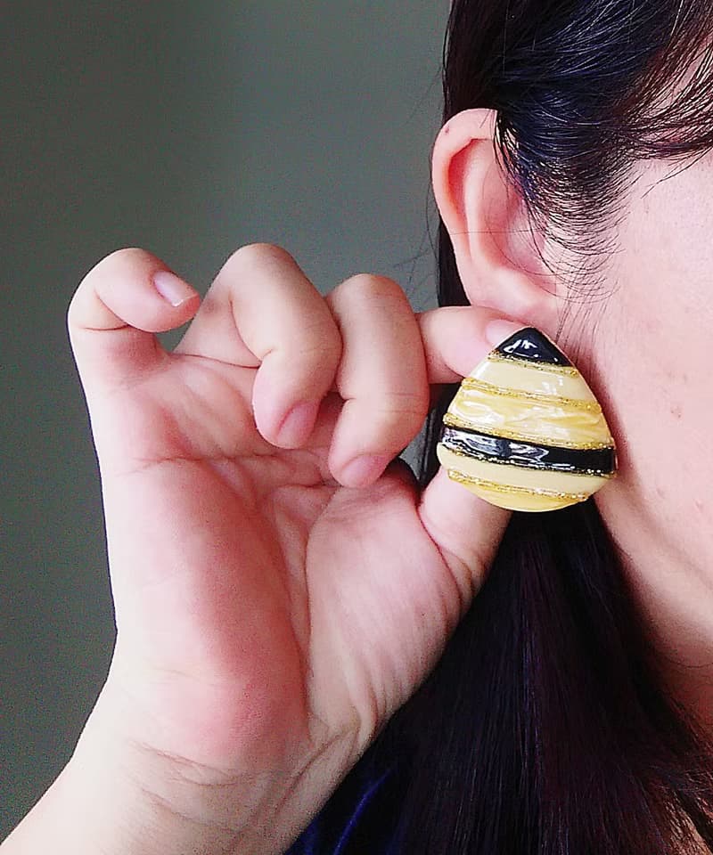 Vintage Jewelry 西洋古董飾品 復古 摩登普普 針式耳環