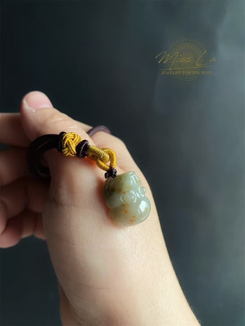 天然緬甸玉 翡翠 撒金紅翡 招財 貔貅 護主 玉墜 項鍊 禮物 長輩