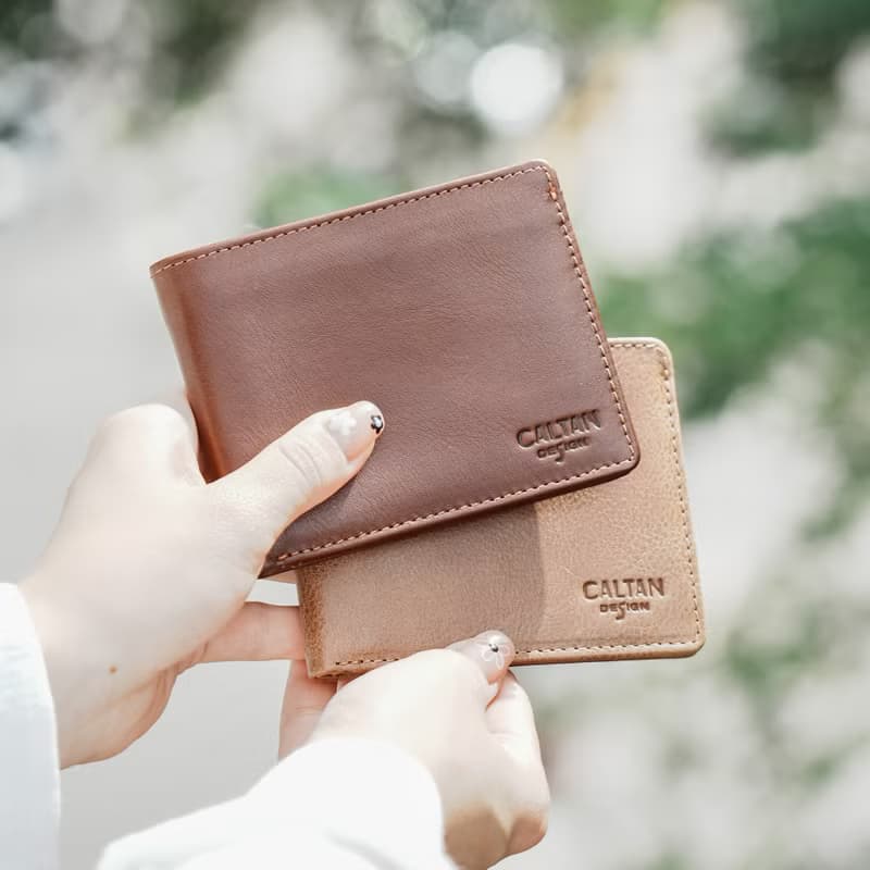 【24hr快速出貨】真皮三折男用簡約短夾-075124 三色 母錢包 短夾