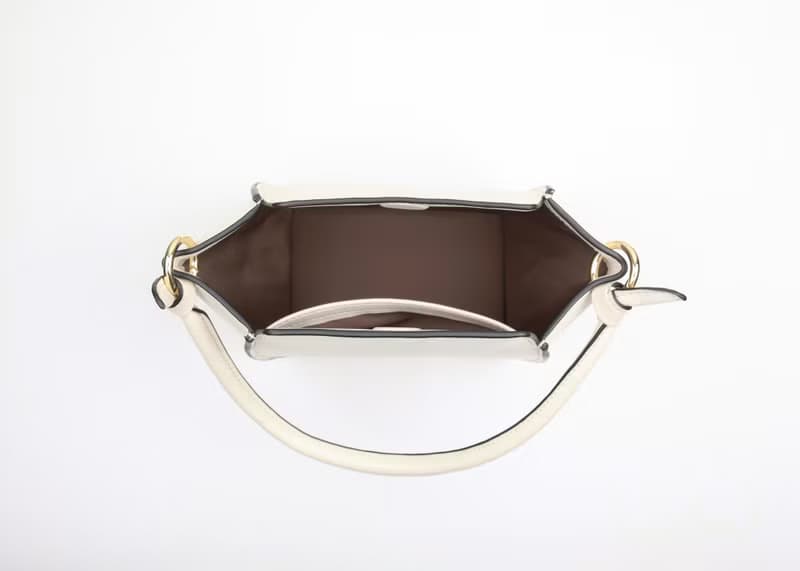 Mini Pine Bag 素皮革 牛奶盒造型 手提包 斜背包 側背包 米白色