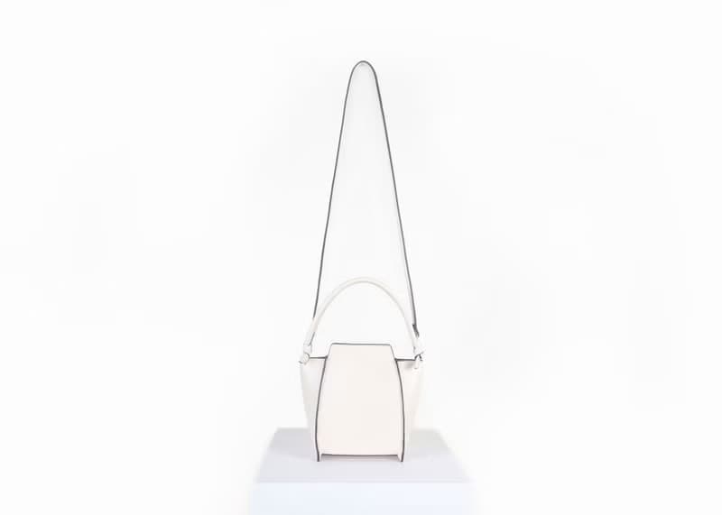 Mini Pine Bag 素皮革 牛奶盒造型 手提包 斜背包 側背包 米白色