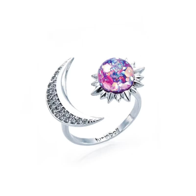Sun&Moon Snowball Ring