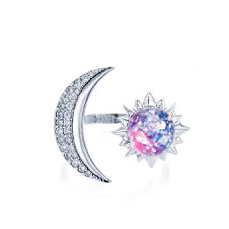 Sun&Moon Snowball Ring