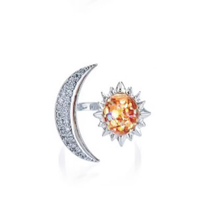 Sun&Moon Snowball Ring