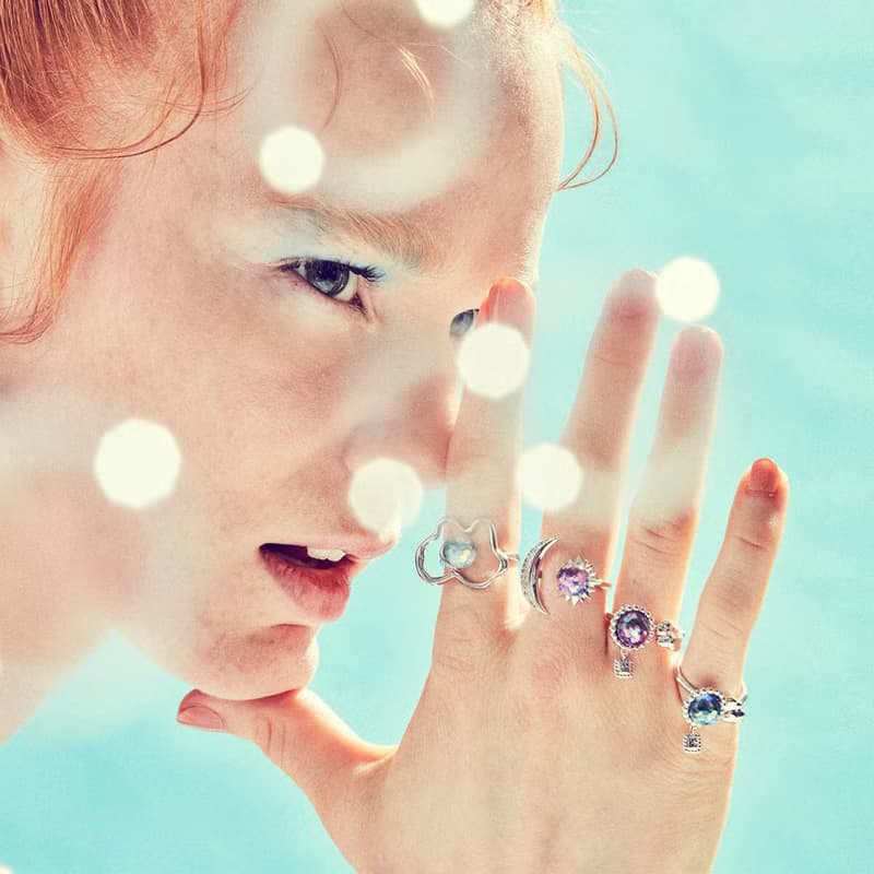 Sun&Moon Snowball Ring