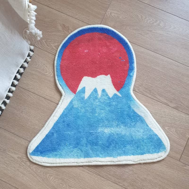富士山 地毯 地墊