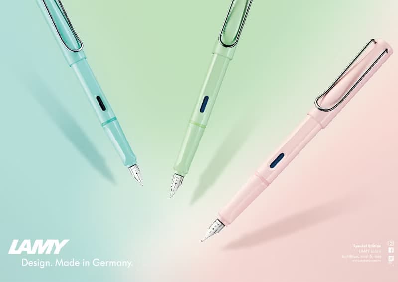 LAMY 雙入鐵禮盒  (鋼珠筆+原子筆) / safari狩獵者系列- (綠+藍)