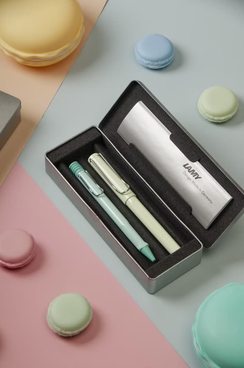 LAMY 雙入鐵禮盒  (鋼珠筆+原子筆) / safari狩獵者系列- (綠+藍)