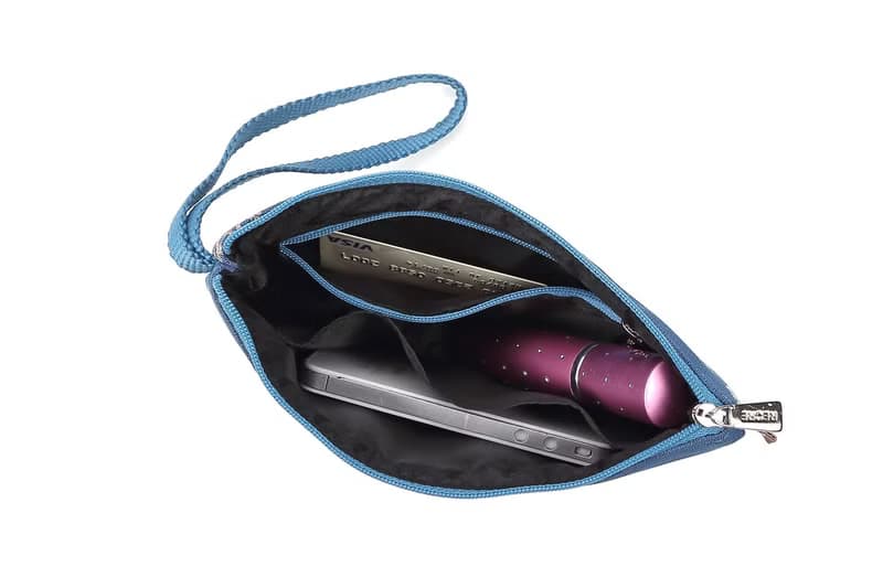 隨行手拿包  防潑水 平織緹花 迷漾紫