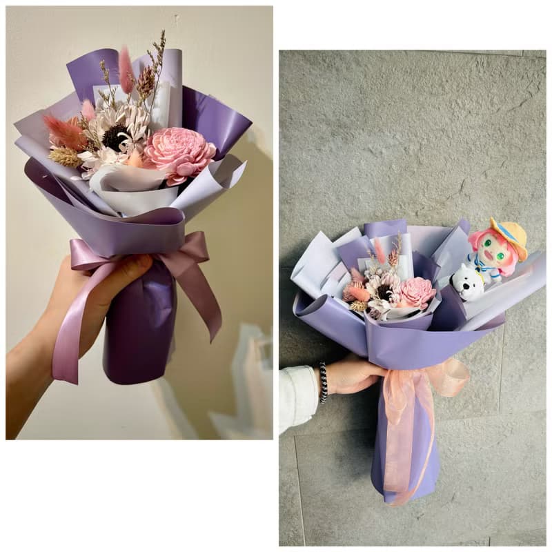 畢業花束、娃娃花束、乾燥花束