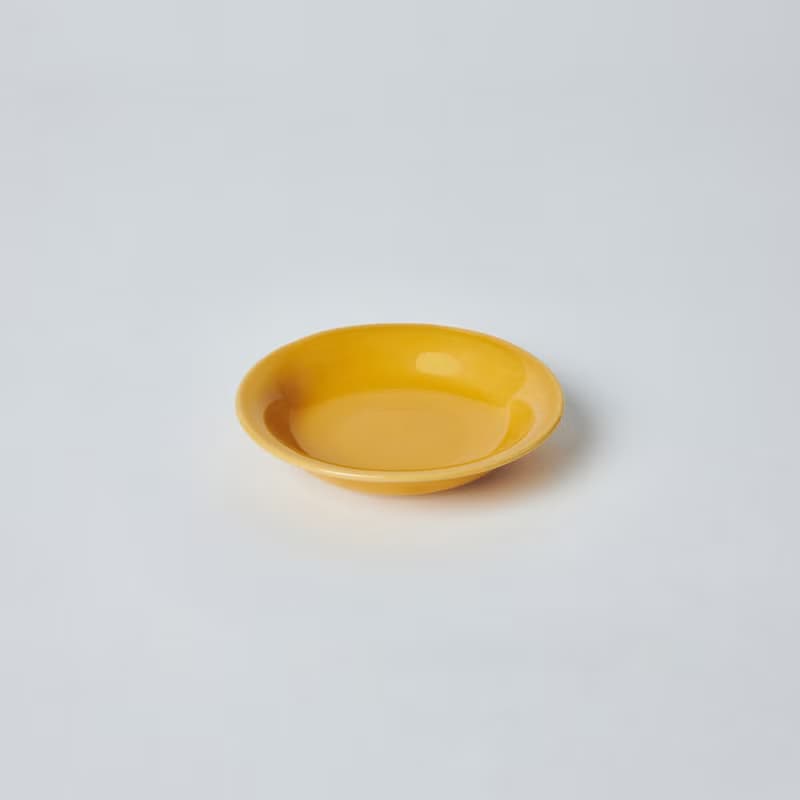 KOGA 許家陶器品 陶質圓形醬碟 (窯黃)