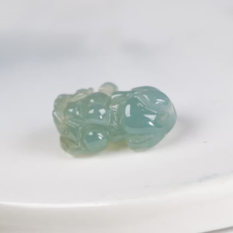 【招財神獸】冰種翡翠戰神貔貅 | 天然A貨翡翠 | 送禮