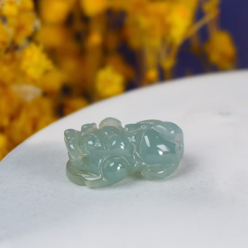 【招財神獸】冰種翡翠戰神貔貅 | 天然A貨翡翠 | 送禮