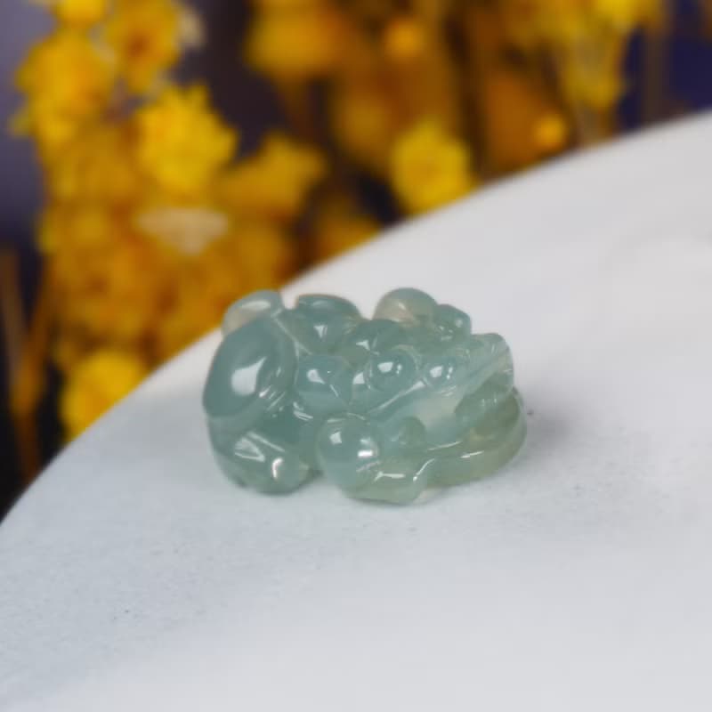 【招財神獸】冰種翡翠戰神貔貅 | 天然A貨翡翠 | 送禮
