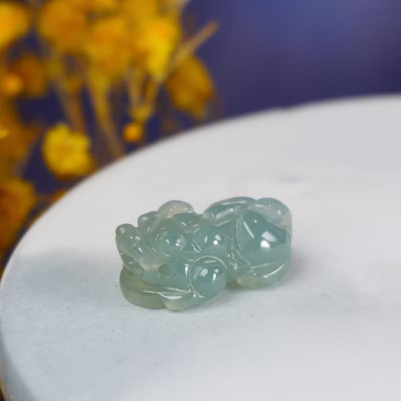 【招財神獸】冰種翡翠戰神貔貅 | 天然A貨翡翠 | 送禮