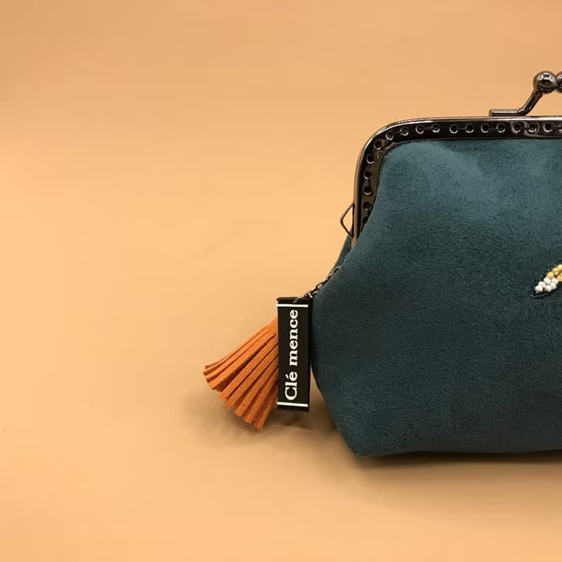 小狐狸 口金包 零錢包 縫珠零錢包