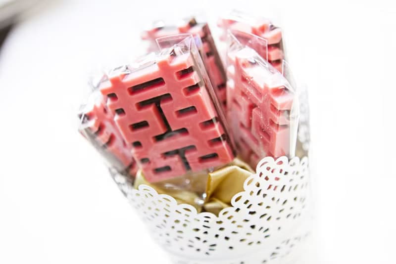 (棒裝)囍字巧克力(雙色.草莓粉) 來店禮 活動獎品 婚禮小物