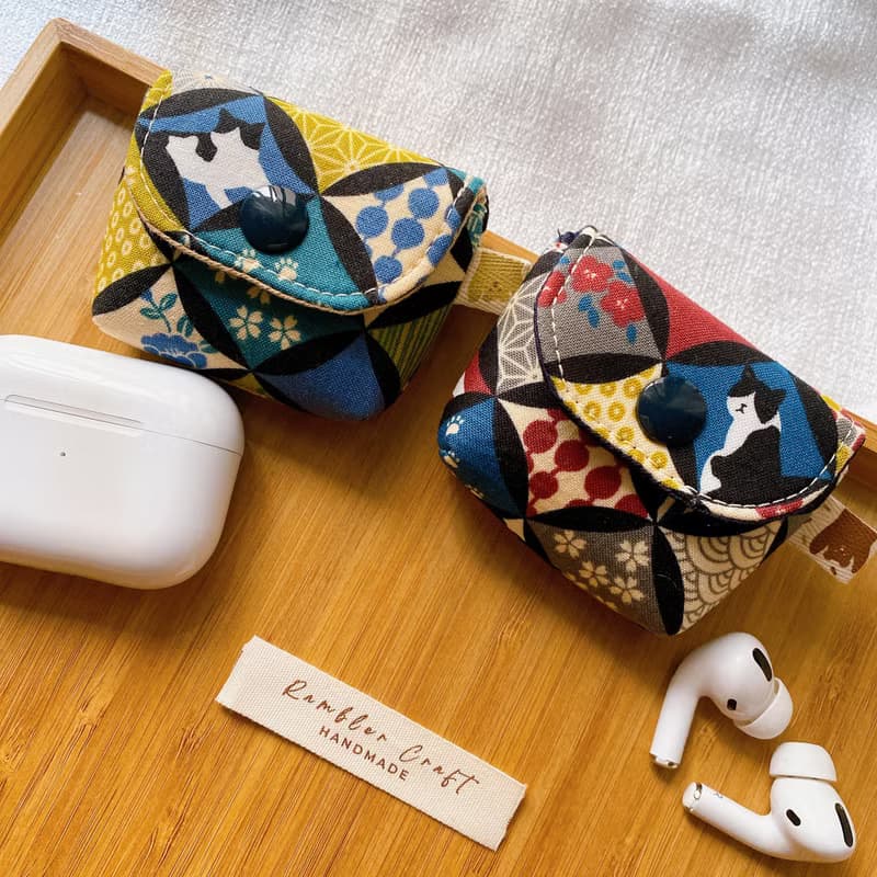 Airpods Case Airpods Pro 耳機套 耳機保護套 綠色日系禮服貓款