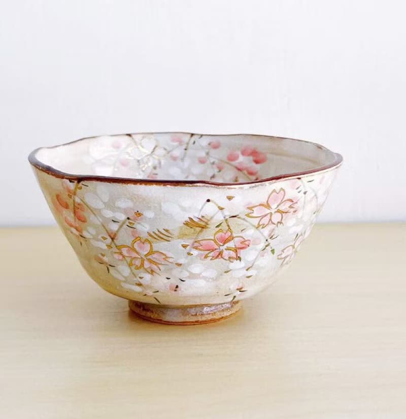 【結婚禮物】金彩春櫻夫妻對碗 /俊山窯