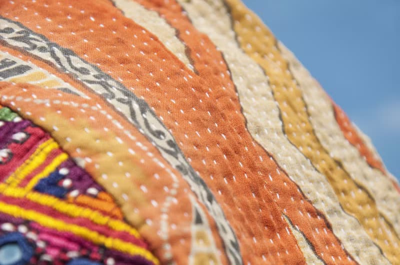 手工刺繡斜背包 民族風包 側背包 肩背包 手工包 刺繡包-古布boro