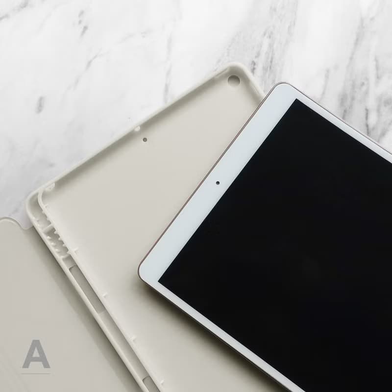 iPad case 12.9/Air5/iPad 9/mini 7 法式點點 附筆槽平板保護套