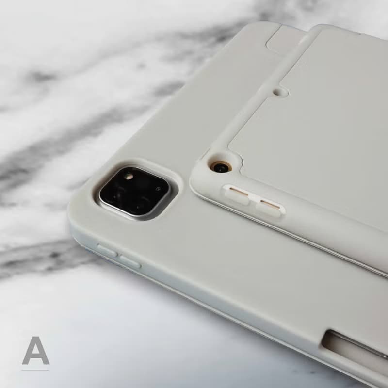 iPad case 12.9/Air5/iPad 9/mini 7 法式點點 附筆槽平板保護套