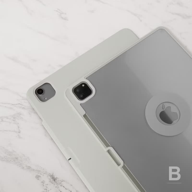iPad case 12.9/Air5/iPad 9/mini 7 法式點點 附筆槽平板保護套