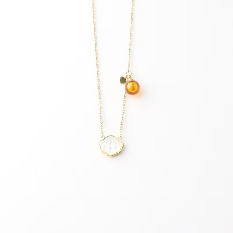 【ScentMûes森繆斯】天然母貝擴香項鍊-海洋貝殼款(附絨布袋)