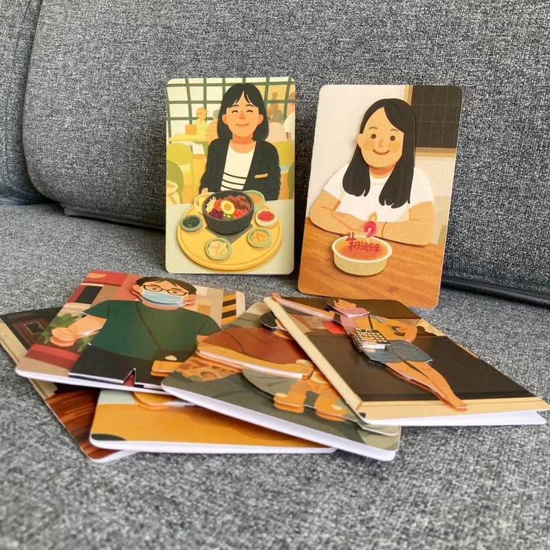 【手工立體卡片】Molly插畫 手工剪紙 卡片     教師節卡片