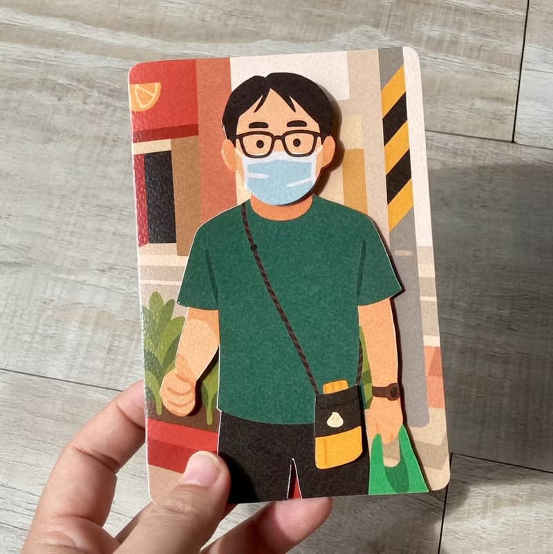 【手工立體卡片】Molly插畫 手工剪紙 卡片     教師節卡片