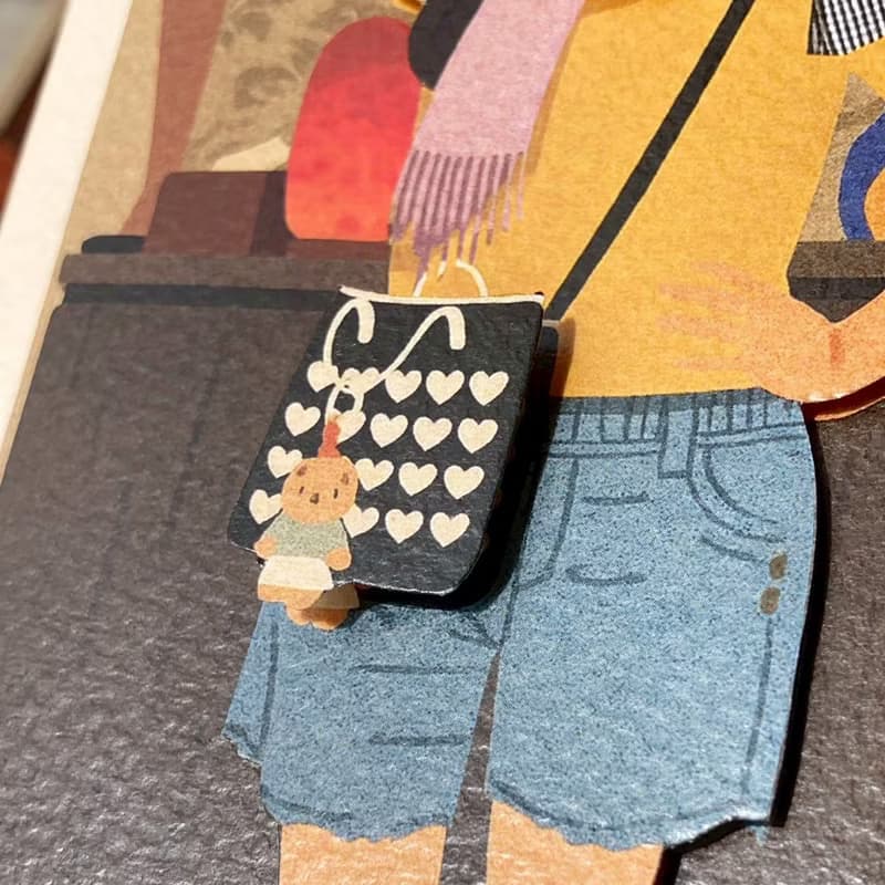 【手工立體卡片】Molly插畫 手工剪紙 卡片     教師節卡片