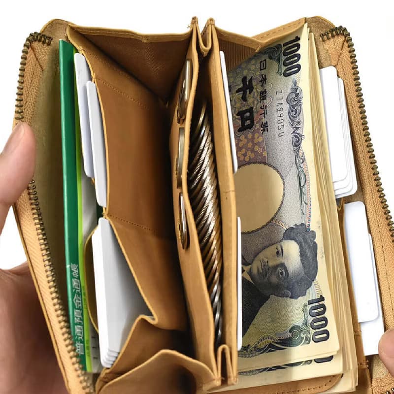 日本設計 TIDY2.0 超輕薄小長夾 可收納鑰匙 午夜藍