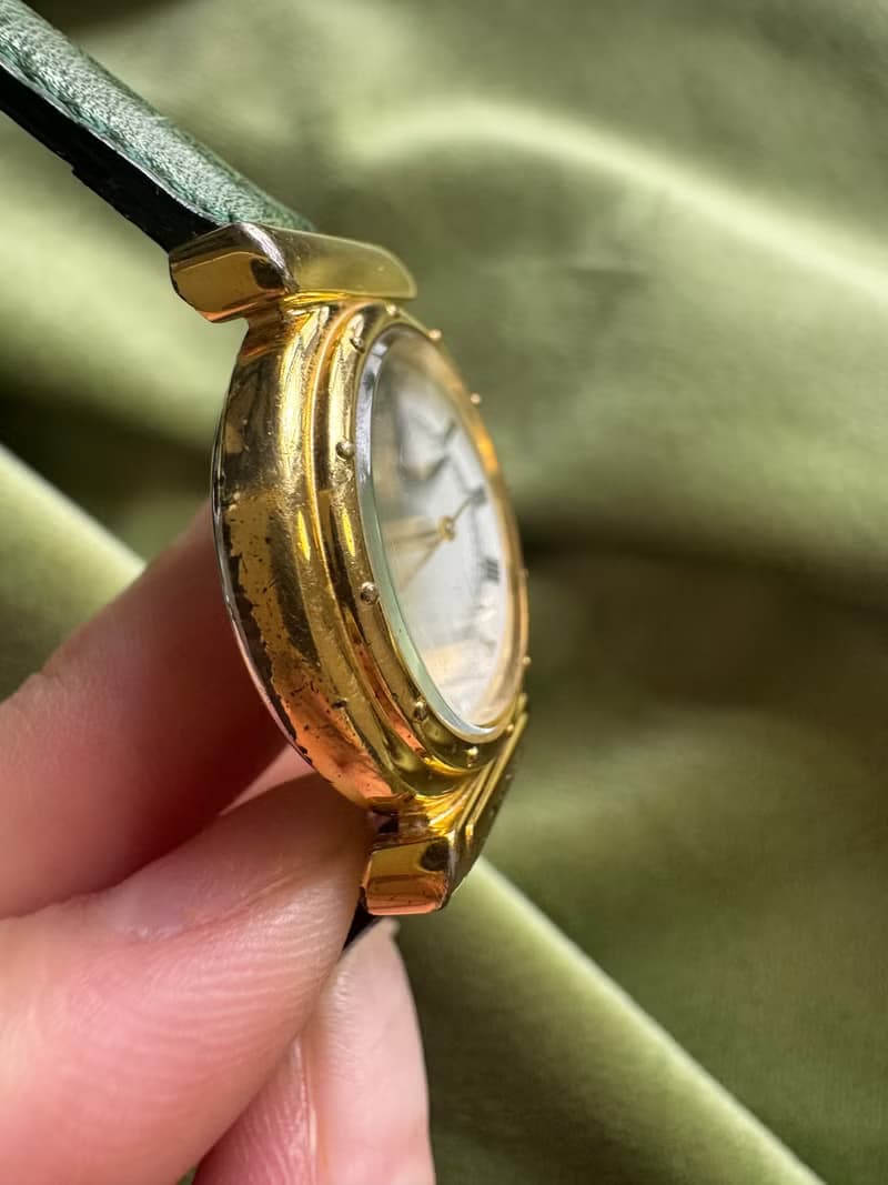 中古正品 法國 Lancel 石英手錶 皮革錶帶 日本製 禮物 古董錶