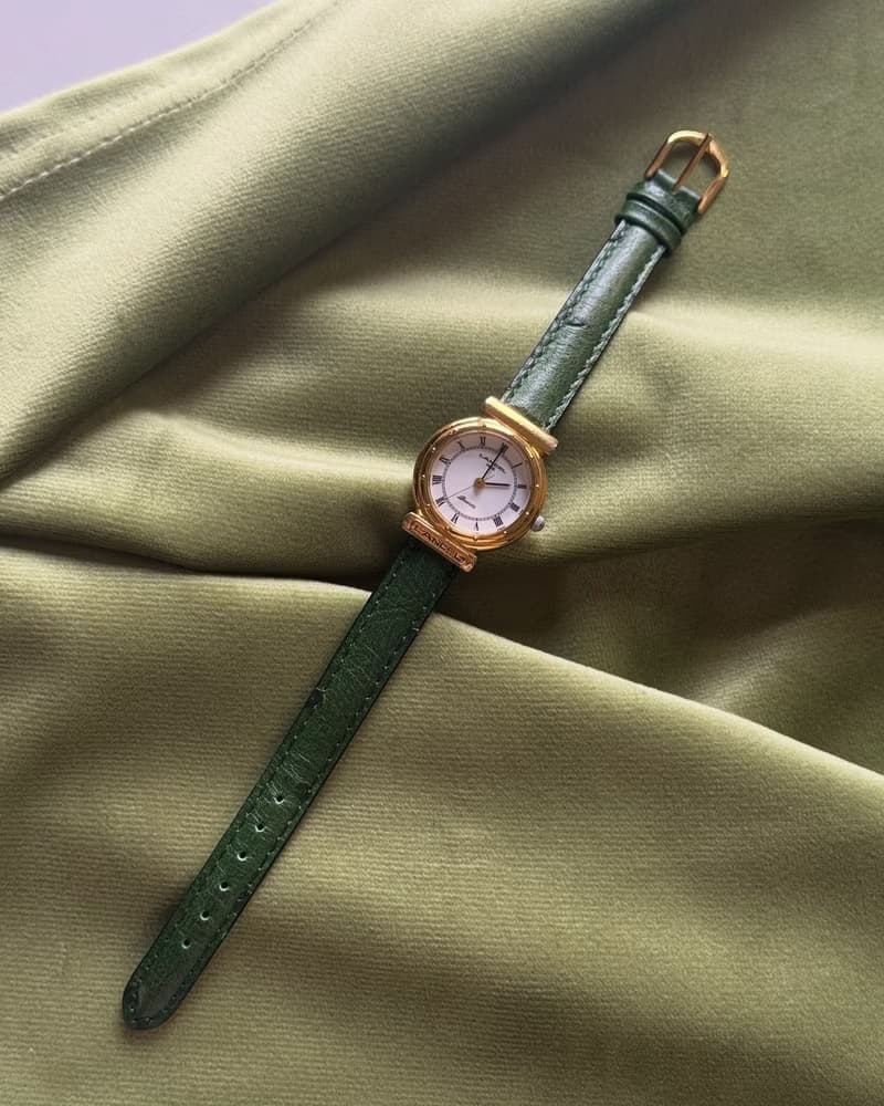 中古正品 法國 Lancel 石英手錶 皮革錶帶 日本製 禮物 古董錶