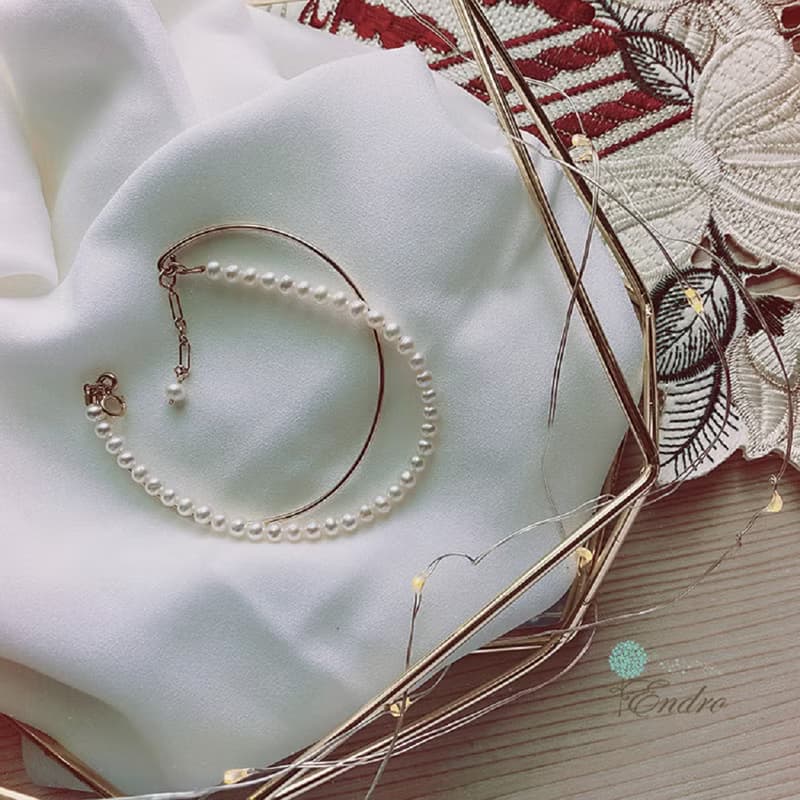 ENDRO ACC 一見傾心雙環珍珠手鍊