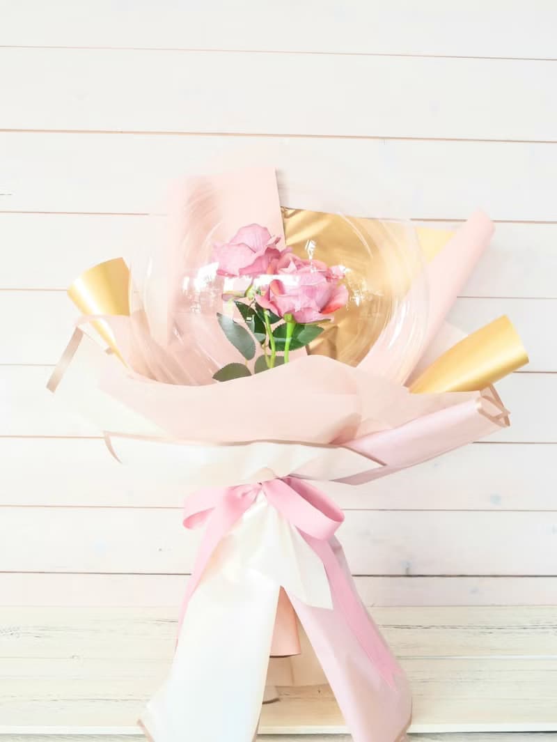 氣球花束(淡粉玫瑰款)波波球 畢業禮/母親節禮物/生日禮/開幕禮