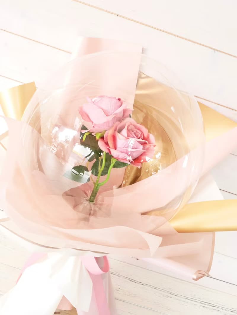 氣球花束(淡粉玫瑰款)波波球 畢業禮/母親節禮物/生日禮/開幕禮
